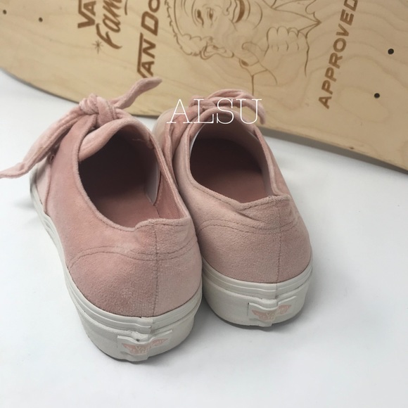 VANS Authentic Knotted Velvet Rose Cloud ⛅️ W - Picture 5 of 7